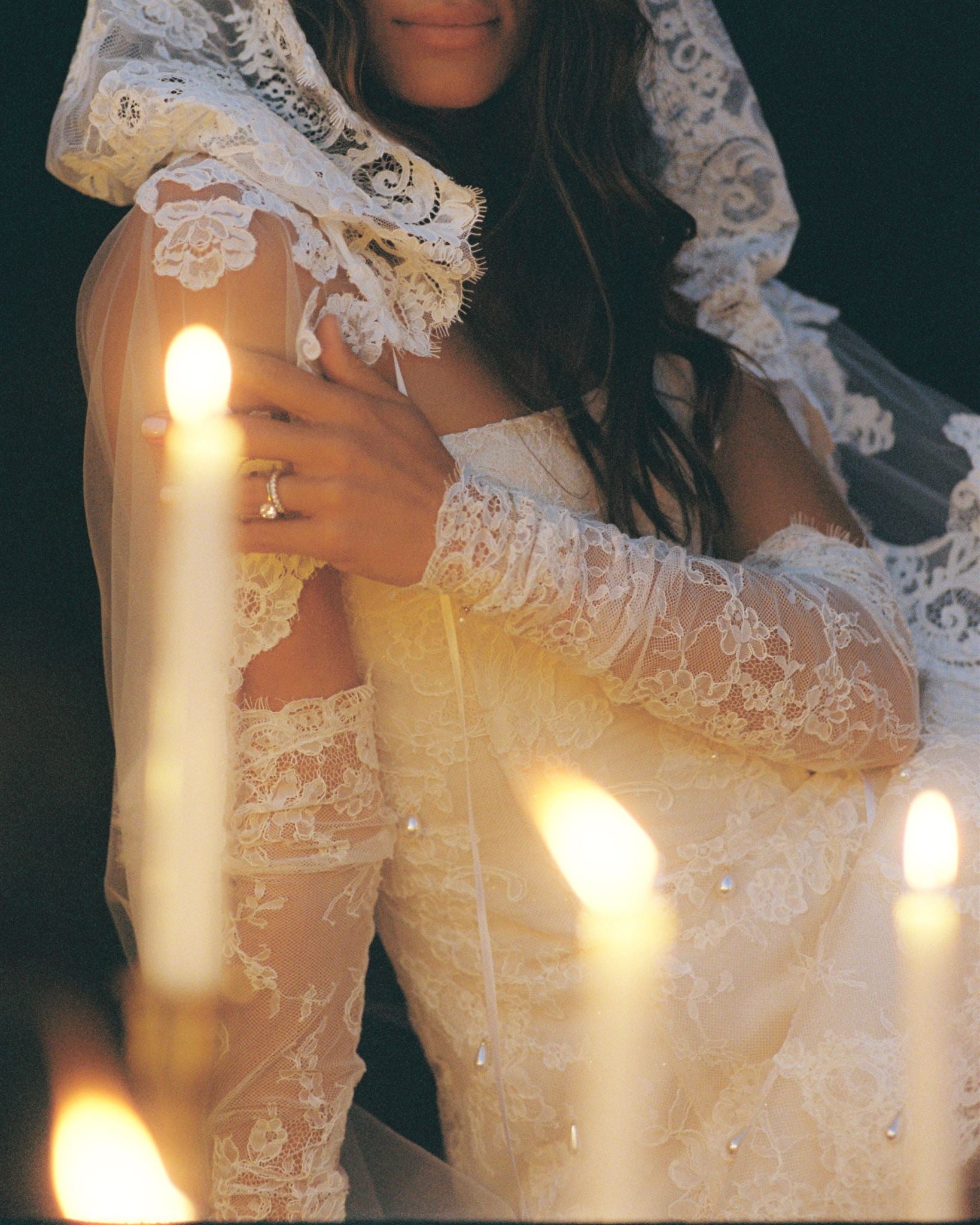 Hooded Lace Veil